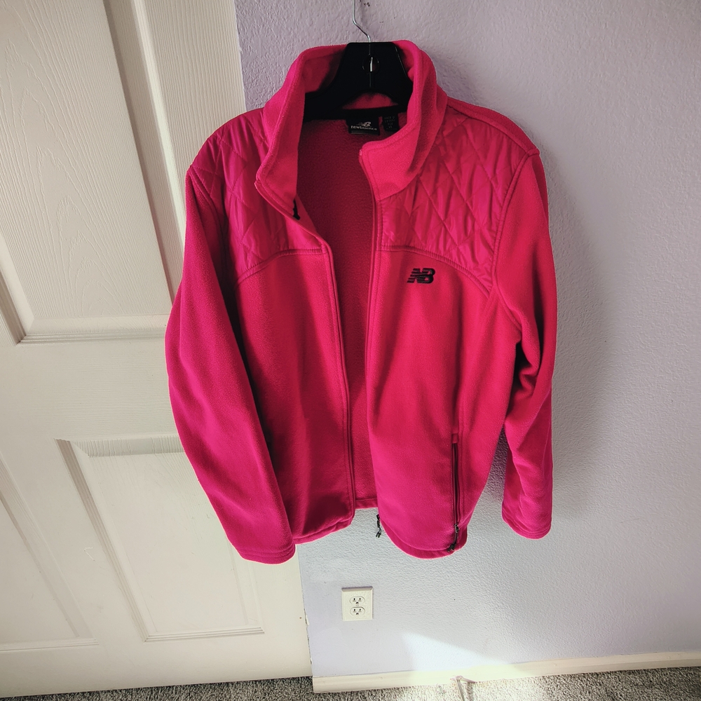New Balance Hot Pink Fleece Jacket Size XL